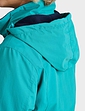 Fleece Lined Waterproof Fabric Jacket 36 Inch - Green