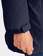 Fleece Lined Waterproof Fabric Jacket 36 Inch - Navy