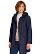 Fleece Lined Waterproof Fabric Jacket 36 Inch - Navy