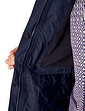 Fleece Lined Waterproof Fabric Jacket 44 Inch - Navy