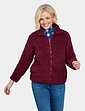 Supersoft Fleece Zip Jacket - Burgundy