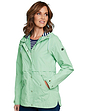 Regatta Stripe Lined Hooded Waterproof Jacket - Green