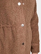 Boucle Popper Fastening Lined Jacket - Natural
