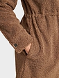 Boucle Popper Fastening Lined Jacket - Natural