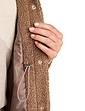 Boucle Popper Fastening Lined Jacket - Natural