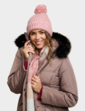 Parka Style Jacket With Detachable Hood - Mink