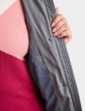 Quilted Detachable Hood Jacket - Grey