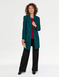 Two Button Plain Design Coat - Forest Green