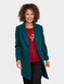 Two Button Plain Design Coat - Forest Green
