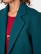 Two Button Plain Design Coat - Forest Green