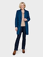 Two Button Plain Design Coat - Teal