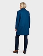 Two Button Plain Design Coat - Teal