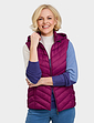 Quilted Packaway Gilet - Berry