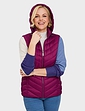 Quilted Packaway Gilet - Berry