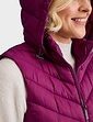 Quilted Packaway Gilet - Berry