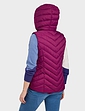 Quilted Packaway Gilet - Berry