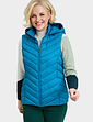 Quilted Packaway Gilet - Teal