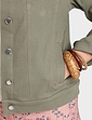 Stretch Cotton Western Style Jacket - Light Khaki