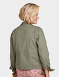 Stretch Cotton Western Style Jacket - Light Khaki