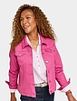 Stretch Cotton Western Style Jacket - Peony