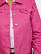 Stretch Cotton Western Style Jacket - Peony