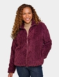 Cable Design Supersoft Fleece Jacket - Burgundy