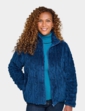 Cable Design Supersoft Fleece Jacket - Navy