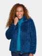 Cable Design Supersoft Fleece Jacket - Navy