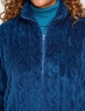 Cable Design Supersoft Fleece Jacket - Navy
