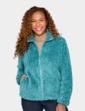 Cable Design Supersoft Fleece Jacket - Teal