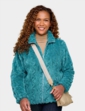 Cable Design Supersoft Fleece Jacket - Teal