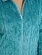 Cable Design Supersoft Fleece Jacket - Teal