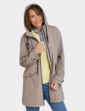 Showerproof Hooded Raincoat - Mocha