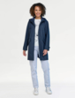 Showerproof Hooded Raincoat - Navy