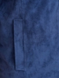 Zip Suedette Jacket - Blue