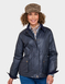 Wax Effect Fleece Lined Jacket - Navy