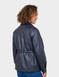 Wax Effect Fleece Lined Jacket - Navy
