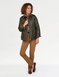 Wax Effect Fleece Lined Jacket - Olive