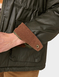 Wax Effect Fleece Lined Jacket - Olive