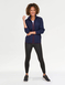 Contrast Trim Fleece Leisure Jacket - Navy
