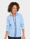 Contrast Trim Fleece Leisure Jacket - Pale Blue