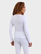 Heatguard Pointelle Thermal Long Sleeve Vest - White