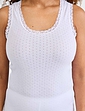 Heatguard Pointelle Thermal Sleeveless Vest - White