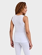 Heatguard Pointelle Thermal Sleeveless Vest - White