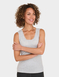 Heatguard Pointelle Grey Marl Sleeveless Vest - Grey Marl
