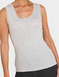 Heatguard Pointelle Grey Marl Sleeveless Vest - Grey Marl