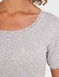 Heatguard Pointelle Grey Marl Short Sleeve Vest - Grey Marl