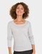 Heatguard Pointelle Grey Marl Long Sleeve Vest - Grey Marl