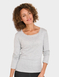 Heatguard Pointelle Grey Marl Long Sleeve Vest - Grey Marl
