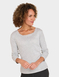 Heatguard Pointelle Grey Marl Long Sleeve Vest - Grey Marl